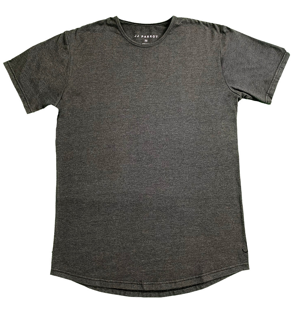 "Pencil Lead" Grey Rounded Bottom Crew - JJ Parrot