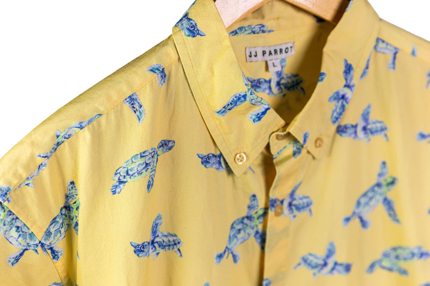 
                  
                    "I Like Turtles" Yellow Short Sleeve Button Down
                  
                